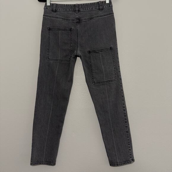 Tibi Stretch Denim Elfie Midrise Straight Leg Jean
Asymmetrical Pockets Size 25 - Picture 10 of 13